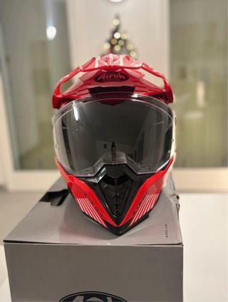 Casco Airoh Commander Red Gloss - Talla L