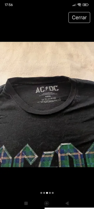 Camiseta AC/DC Edimburgo Talla 3XL