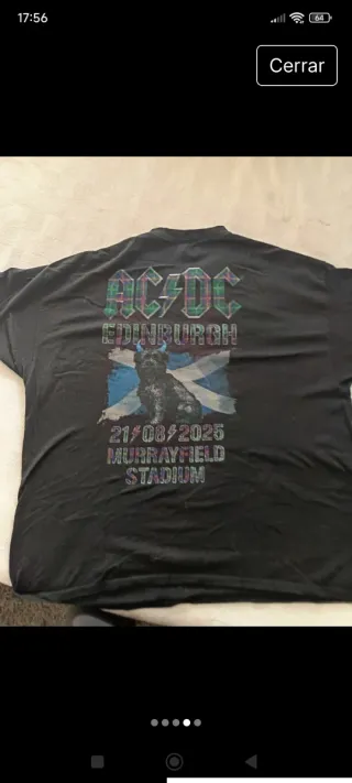 Camiseta AC/DC Edimburgo Talla 3XL