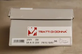 Scarpe TRATTI DI DONNA nere pelle morbida