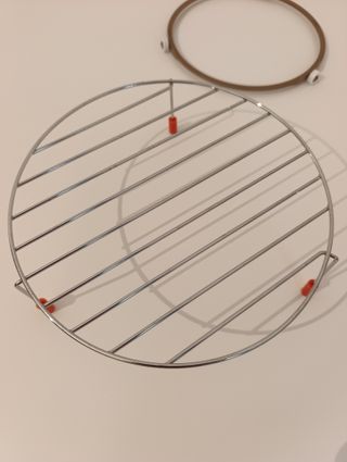 Plato cristal 24.5cm, aro y rejilla de microondas