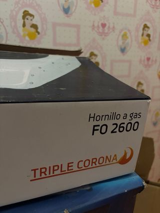 Hornilla de gas blanca