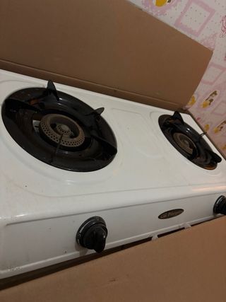 Hornilla de gas blanca