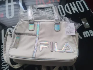 Bolso Fila Blanco Multicolor. Totalmente original.