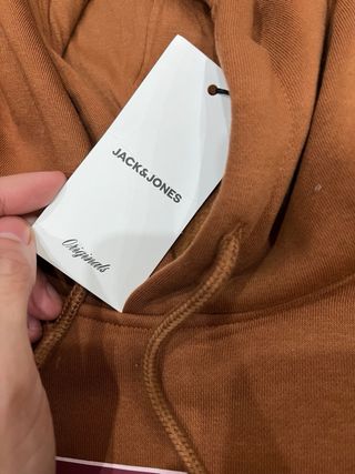 Sudadera Jack & Jones Naranja Talla M