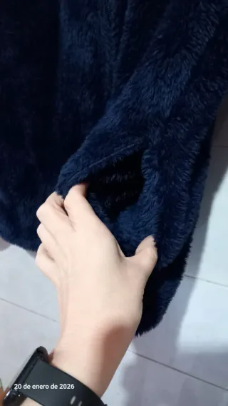 Chaqueta polar mujer azul