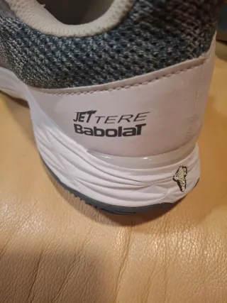 Zapatillas Padel Babolat Grises y Amarillas