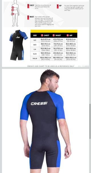 Tuta sport acquatici Cressi uomo