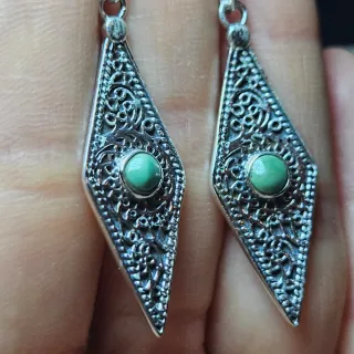 Pendientes Plata 925 con Turquesa