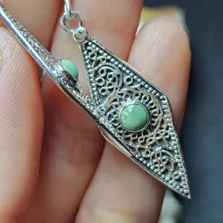 Pendientes Plata 925 con Turquesa