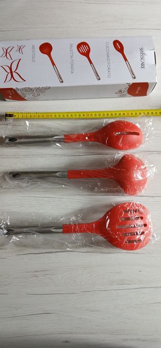 Set 3 Utensili Cucina Swisscare Rossi