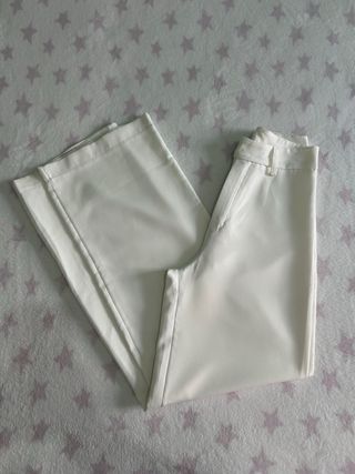 Pantalones de traje blancos