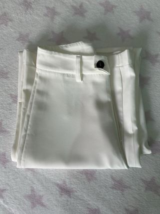 Pantalones de traje blancos