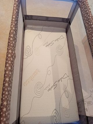 Cuna de viaje Jane plegable con colchón de cuna,