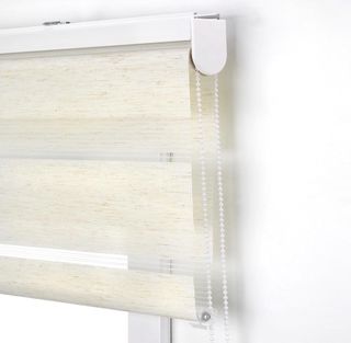 Estor Día y Noche Lino lino/blanco