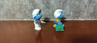 Antiche figure di Puffi in PVC Schleich: dottore e studente