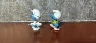 Antiche figure di Puffi in PVC Schleich: dottore e studente