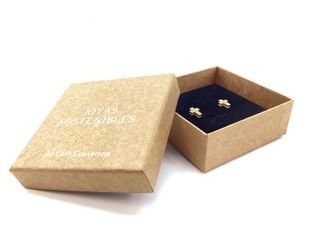 pendientes oro 18k con piedra con circonita