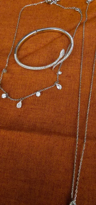 Lote Joyas Swarovski Oro y Plata