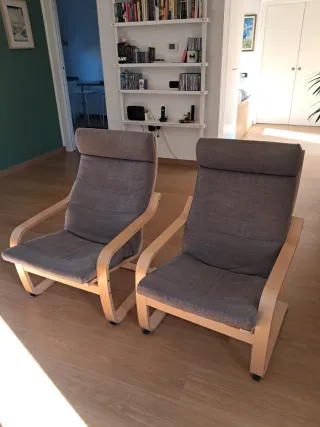 Coppia Poltrone Ikea Poäng