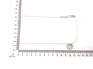 collar plata 925mm con piedra con circonita 19 5cm