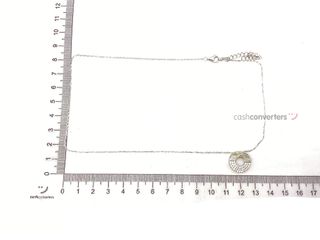 collar plata 925mm con piedra con circonita 19 5cm