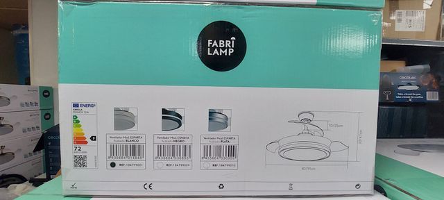 Ventilador Techo Retráctil Esparta Mini Blanco