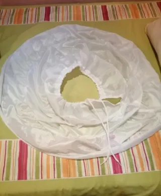 Cancán niña 55cm blanco