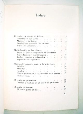 Plantas de terraza y jardín