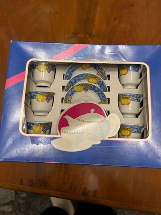 Servizio Caffè Porcellana Frutta limone