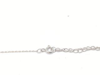 cadena plata 925mm con piedra con circonita 19 2.5cm