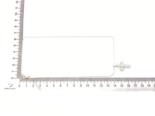 cadena plata 925mm con piedra con circonita 19 2.5cm