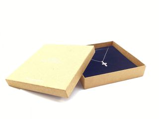 cadena plata 925mm con piedra con circonita 19 2.5cm