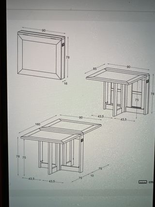 Mesa plegable Banak madera