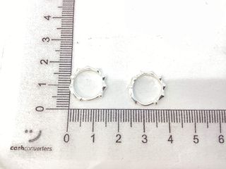 argollas plata 925mm