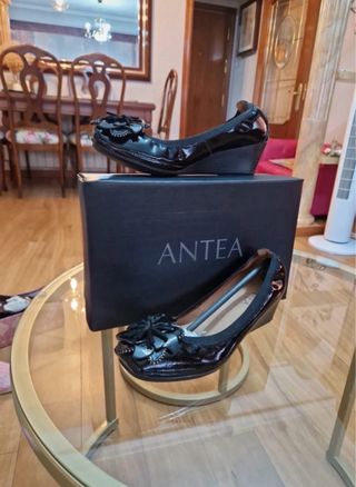 Zapatos de cuña ANTEA negros