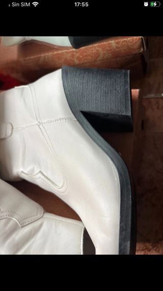 Botas cowboy blancas talla 39 nuevas