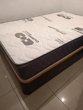 Cama canapé con colchón negociable