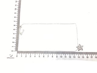 cadena plata 925mm con piedra con circonita 19 2.5cm