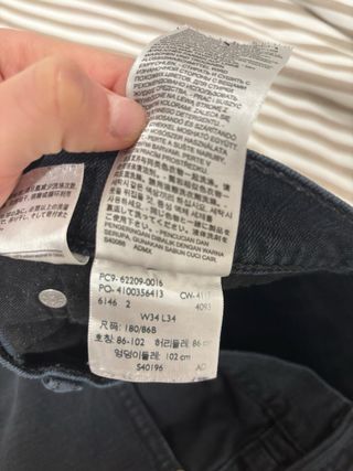 Tejanos Levi's Azules