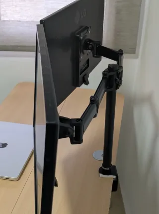 Pack 2 monitores LG+soporte doble brazo articulado