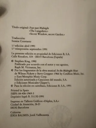 Las Dos Despues de Medianoche (Stephen King)