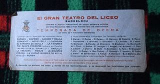 Lote Fotos y Memorabilia Gran Teatre del Liceu