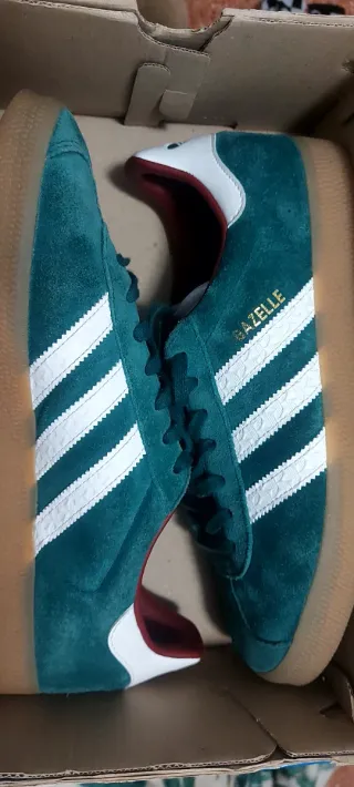 Adidas Gazelle Teal Suede Gum Sole