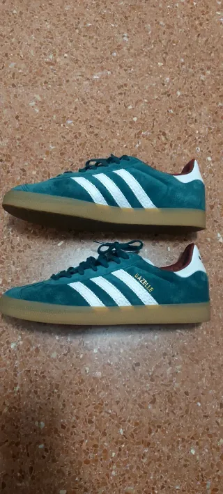 Adidas Gazelle Teal Suede Gum Sole