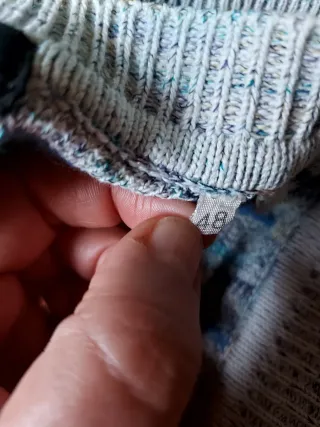 Cardigan 80s vintage retrò jacquard geometric