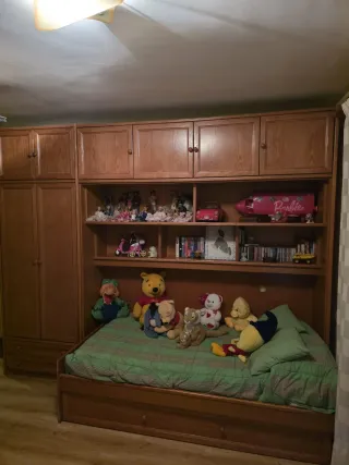 Dormitorio completo madera