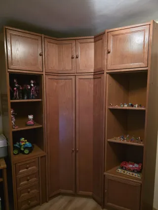 Dormitorio completo madera