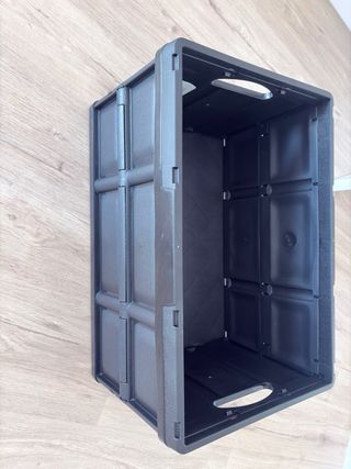 Caja Plegable Negra Plástico