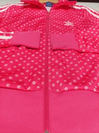 Adidas Firebird Lips Track Top Rosa